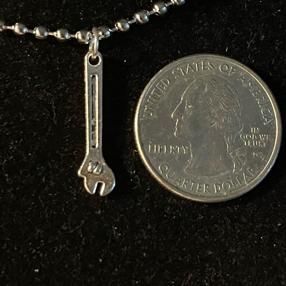 Pendant Charm Chain Necklace (“Wrench Adjustable”) - Picture 2 of 3